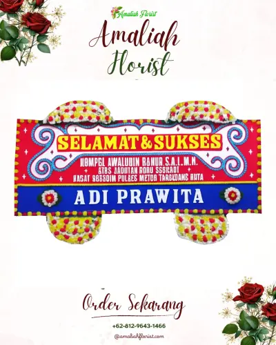 Karangan Bunga Ucapan Selamat di Doyado